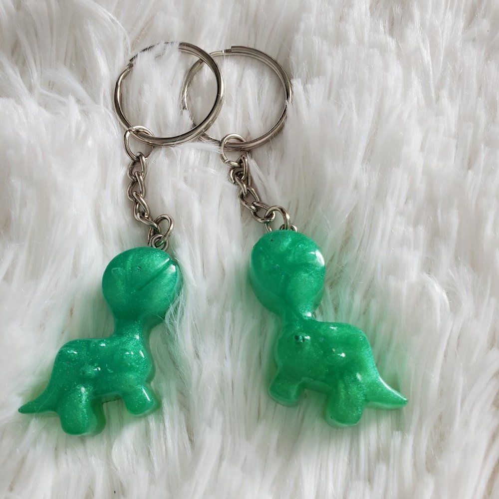 Dinosaur Resin Keychain   - Picture 2 of 16